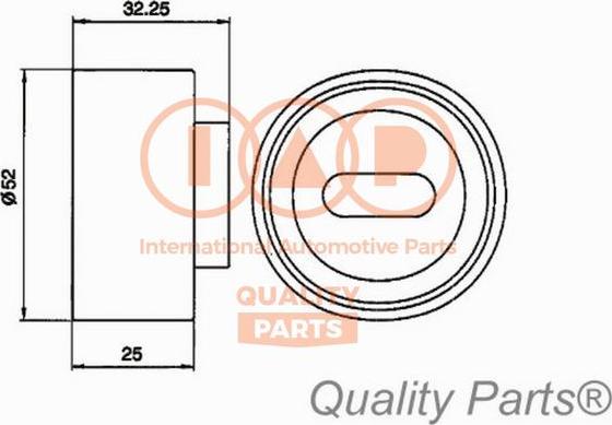 IAP QUALITY PARTS 12721030 - Натяжна ролик, ремінь ГРМ avtolavka.club