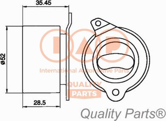 IAP QUALITY PARTS 12721020 - Натяжна ролик, ремінь ГРМ avtolavka.club