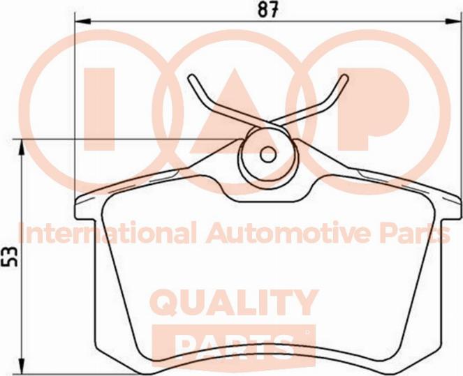 IAP QUALITY PARTS 704-50043 - Гальмівні колодки, дискові гальма avtolavka.club