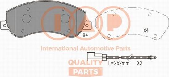 IAP QUALITY PARTS 704-50010X - Гальмівні колодки, дискові гальма avtolavka.club