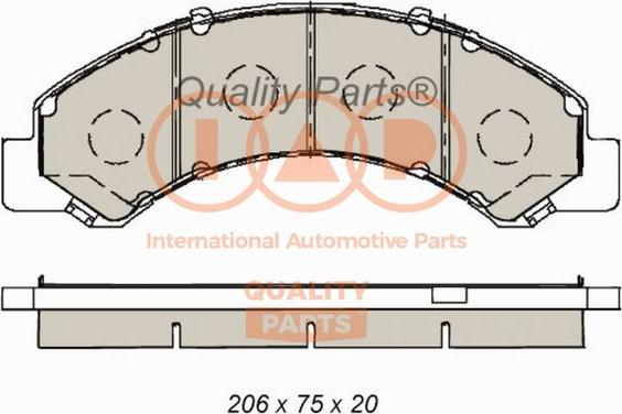 IAP QUALITY PARTS 704-09090 - Гальмівні колодки, дискові гальма avtolavka.club