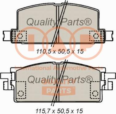 IAP QUALITY PARTS 704-09010 - Гальмівні колодки, дискові гальма avtolavka.club