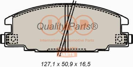 IAP QUALITY PARTS 704-09011 - Гальмівні колодки, дискові гальма avtolavka.club