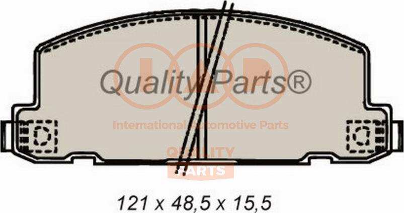 IAP QUALITY PARTS 704-09020 - Гальмівні колодки, дискові гальма avtolavka.club