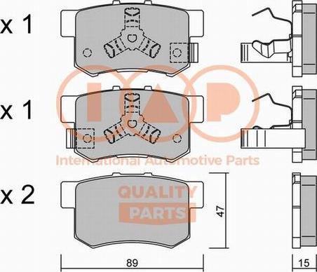 IAP QUALITY PARTS 704-06064P - Гальмівні колодки, дискові гальма avtolavka.club