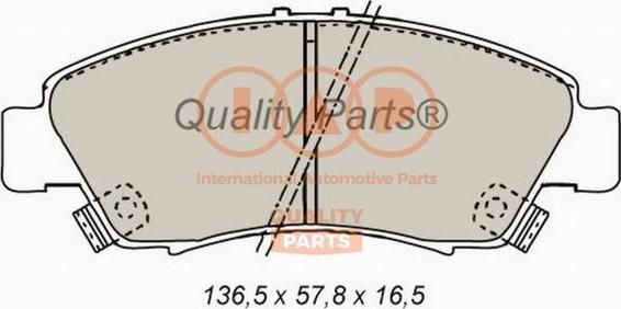 IAP QUALITY PARTS 704-06017 - Гальмівні колодки, дискові гальма avtolavka.club