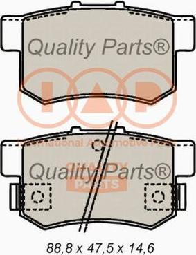 IAP QUALITY PARTS 704-06035P - Гальмівні колодки, дискові гальма avtolavka.club