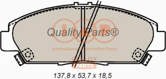 IAP QUALITY PARTS 704-06036 - Гальмівні колодки, дискові гальма avtolavka.club