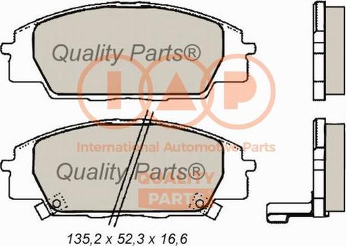 IAP QUALITY PARTS 704-06023 - Гальмівні колодки, дискові гальма avtolavka.club