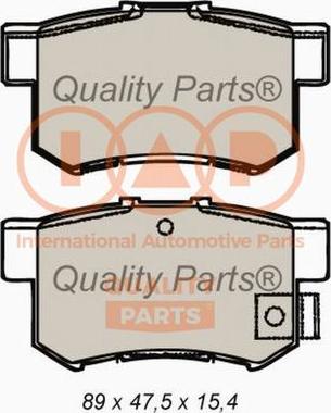 IAP QUALITY PARTS 704-06022X - Гальмівні колодки, дискові гальма avtolavka.club