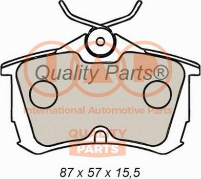 IAP QUALITY PARTS 704-06027 - Гальмівні колодки, дискові гальма avtolavka.club