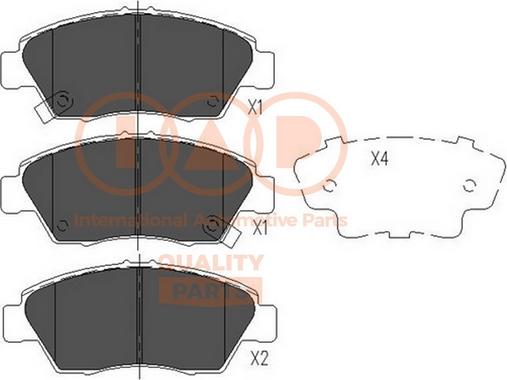 IAP QUALITY PARTS 704-06110 - Гальмівні колодки, дискові гальма avtolavka.club