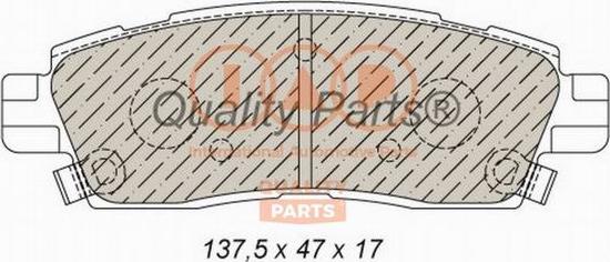 IAP QUALITY PARTS 704-01014 - Гальмівні колодки, дискові гальма avtolavka.club