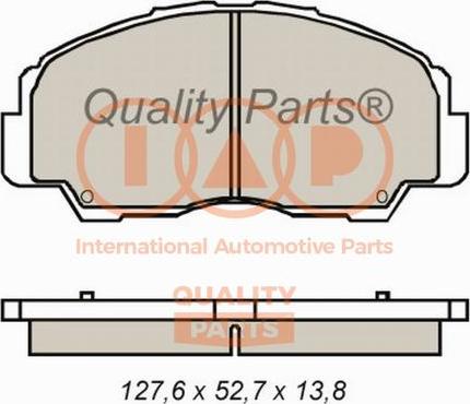 IAP QUALITY PARTS 704-03030 - Гальмівні колодки, дискові гальма avtolavka.club