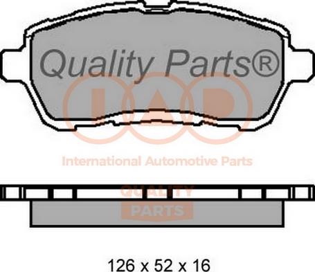 IAP QUALITY PARTS 704-03100 - Гальмівні колодки, дискові гальма avtolavka.club