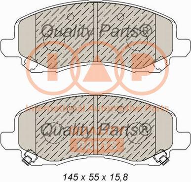 IAP QUALITY PARTS 704-02043X - Гальмівні колодки, дискові гальма avtolavka.club