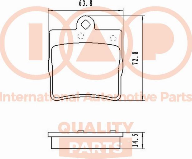 IAP QUALITY PARTS 704-02081 - Гальмівні колодки, дискові гальма avtolavka.club