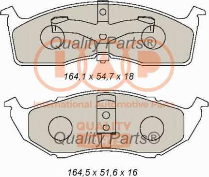 IAP QUALITY PARTS 704-02031 - Гальмівні колодки, дискові гальма avtolavka.club