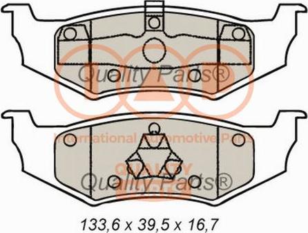 IAP QUALITY PARTS 704-02032 - Гальмівні колодки, дискові гальма avtolavka.club