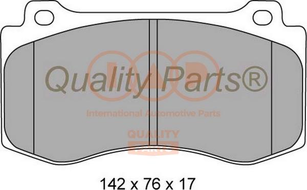 IAP QUALITY PARTS 704-02074 - Гальмівні колодки, дискові гальма avtolavka.club