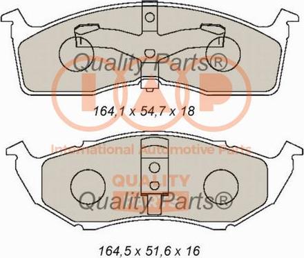 IAP QUALITY PARTS 704-02070 - Гальмівні колодки, дискові гальма avtolavka.club