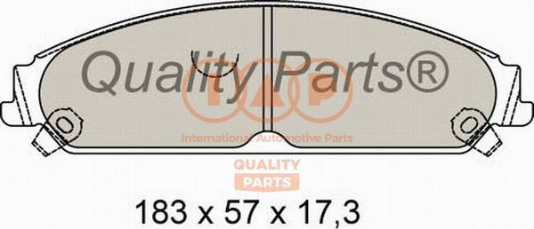 IAP QUALITY PARTS 704-02072 - Гальмівні колодки, дискові гальма avtolavka.club