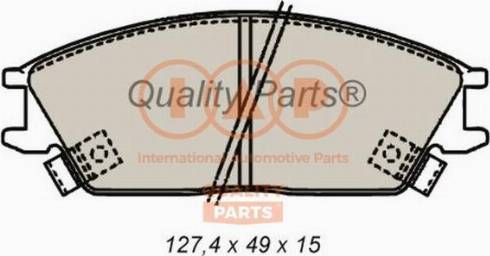 IAP QUALITY PARTS 704-07045 - Гальмівні колодки, дискові гальма avtolavka.club