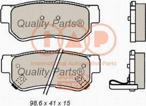 IAP QUALITY PARTS 704-21023X - Гальмівні колодки, дискові гальма avtolavka.club