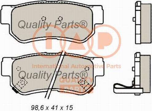 IAP QUALITY PARTS 704-07001G - Гальмівні колодки, дискові гальма avtolavka.club