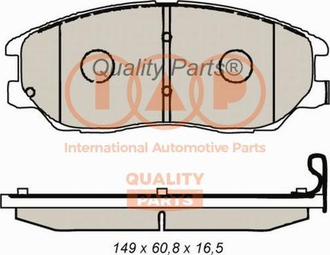 IAP QUALITY PARTS 704-21088 - Гальмівні колодки, дискові гальма avtolavka.club