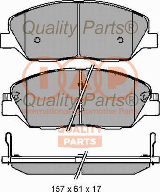 IAP QUALITY PARTS 704-07088 - Гальмівні колодки, дискові гальма avtolavka.club