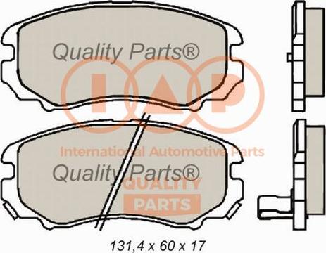 IAP QUALITY PARTS 704-07034 - Гальмівні колодки, дискові гальма avtolavka.club