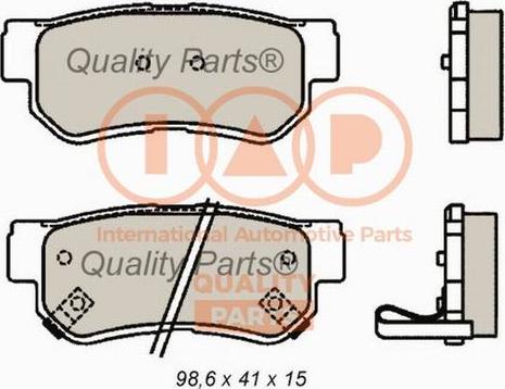 IAP QUALITY PARTS 704-07035 - Гальмівні колодки, дискові гальма avtolavka.club