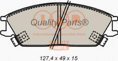 IAP QUALITY PARTS 704-07020X - Гальмівні колодки, дискові гальма avtolavka.club