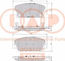 IAP QUALITY PARTS 704-07101X - Гальмівні колодки, дискові гальма avtolavka.club