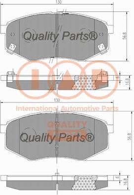 IAP QUALITY PARTS 704-07110 - Гальмівні колодки, дискові гальма avtolavka.club