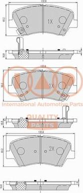 IAP QUALITY PARTS 704-07130 - Гальмівні колодки, дискові гальма avtolavka.club