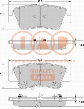 IAP QUALITY PARTS 704-07120X - Гальмівні колодки, дискові гальма avtolavka.club