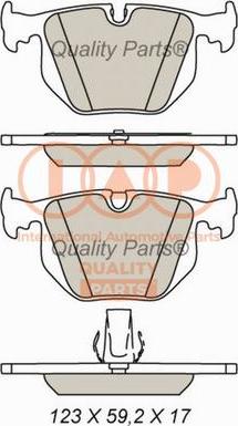 IAP QUALITY PARTS 704-14055X - Гальмівні колодки, дискові гальма avtolavka.club