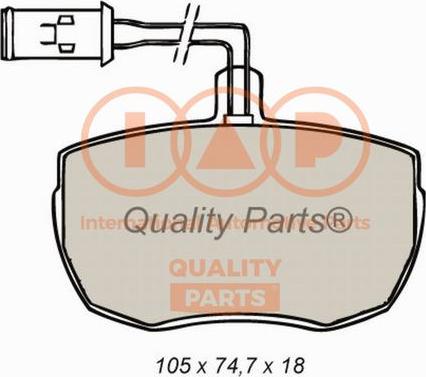 IAP QUALITY PARTS 704-14050X - Гальмівні колодки, дискові гальма avtolavka.club