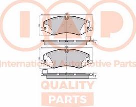 IAP QUALITY PARTS 704-14080X - Гальмівні колодки, дискові гальма avtolavka.club