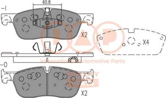 IAP QUALITY PARTS 704-14081 - Гальмівні колодки, дискові гальма avtolavka.club