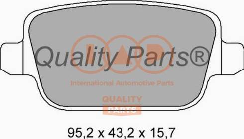 IAP QUALITY PARTS 704-14073X - Гальмівні колодки, дискові гальма avtolavka.club