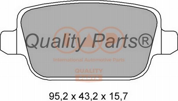 IAP QUALITY PARTS 704-14073 - Гальмівні колодки, дискові гальма avtolavka.club