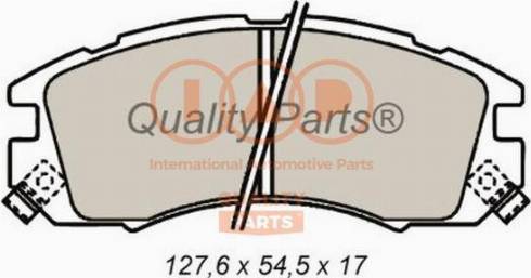 IAP QUALITY PARTS 704-15042X - Гальмівні колодки, дискові гальма avtolavka.club