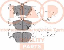 IAP QUALITY PARTS 704-15036X - Гальмівні колодки, дискові гальма avtolavka.club