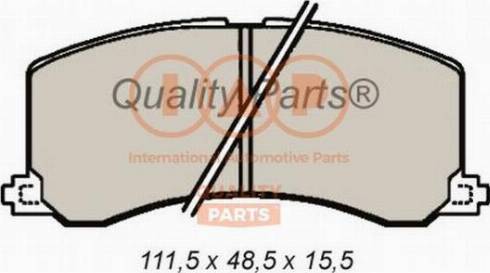 IAP QUALITY PARTS 704-16090X - Гальмівні колодки, дискові гальма avtolavka.club