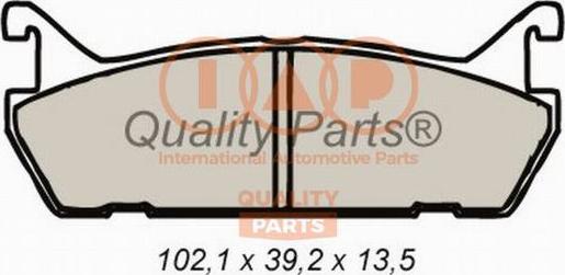 IAP QUALITY PARTS 704-16092 - Гальмівні колодки, дискові гальма avtolavka.club