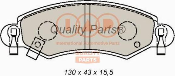 IAP QUALITY PARTS 704-16097 - Гальмівні колодки, дискові гальма avtolavka.club