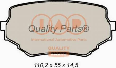 IAP QUALITY PARTS 704-16052X - Гальмівні колодки, дискові гальма avtolavka.club